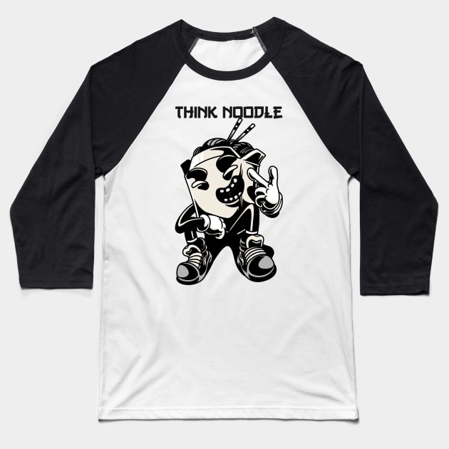 Think Noodle Baseball T-Shirt by ReadyOrNotDesigns 